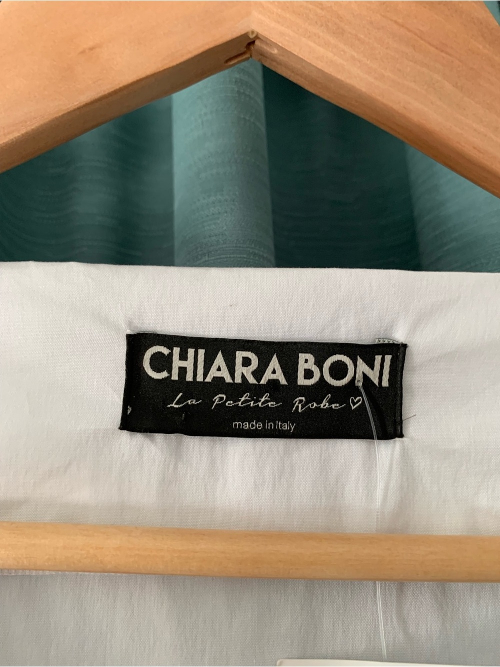 NWT Chiara Boni La Petite Robe Elizee Rosette Cotton Faux-Wrap Top 42/6 - Picture 5 of 6
